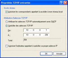 propriétés TCP/IP