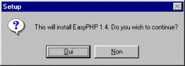 installation de EasyPHP