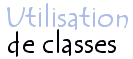 Utilisation de classes avec PHP